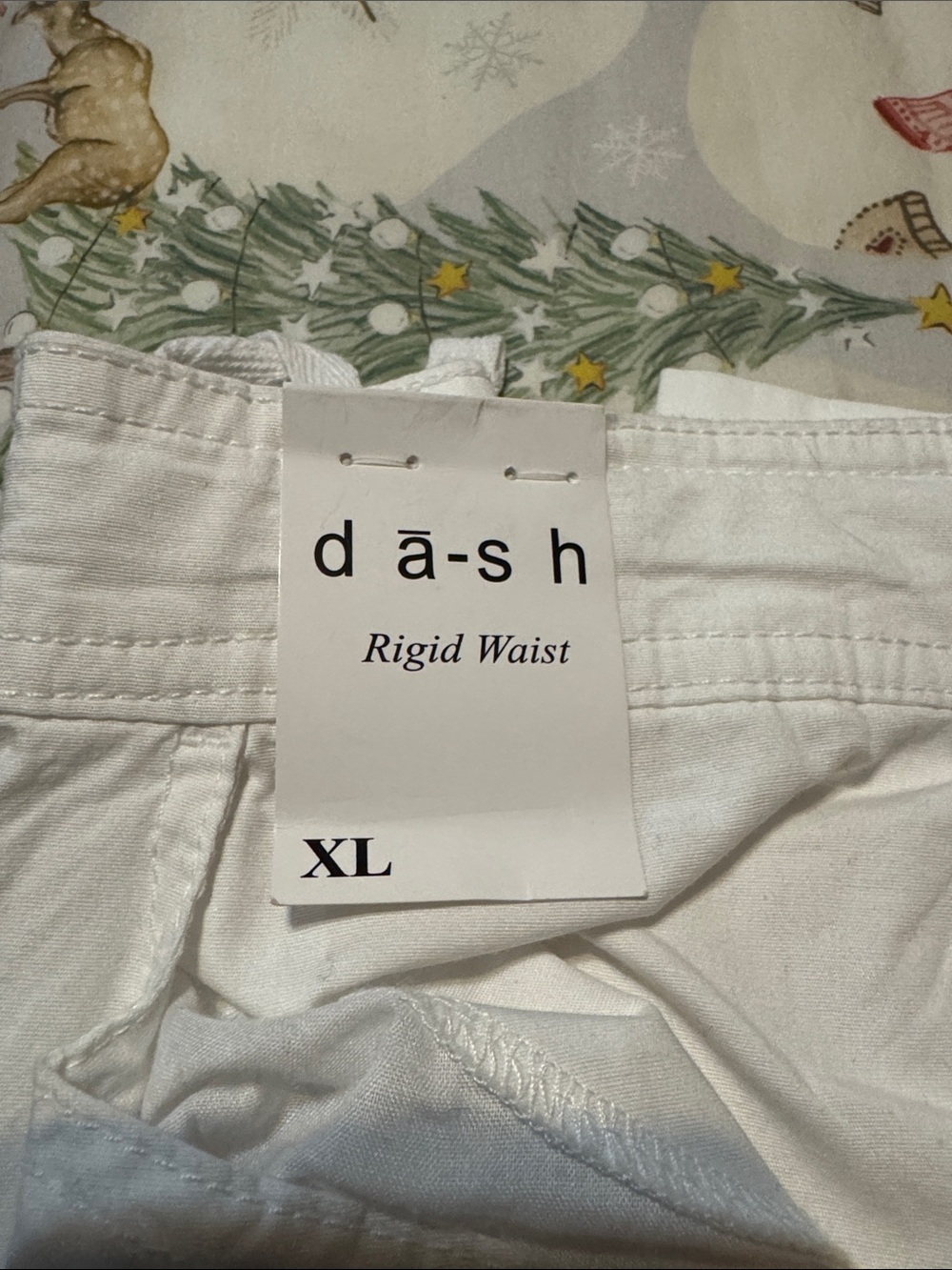 dā-sh Rigid Waist White XL Pants - dā-sh